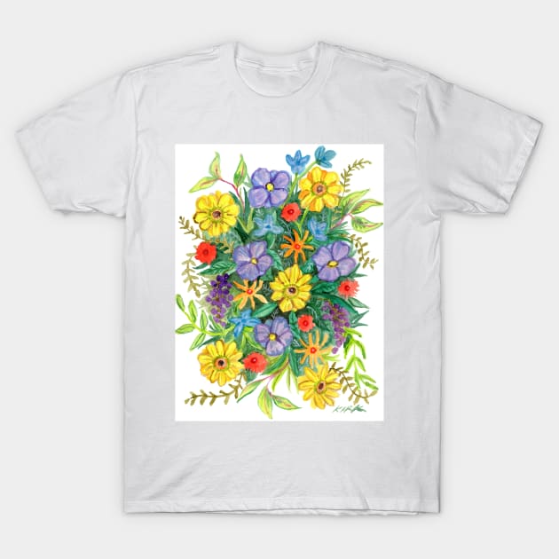 An Arrangement of Flowers T-Shirt by jerrykirk